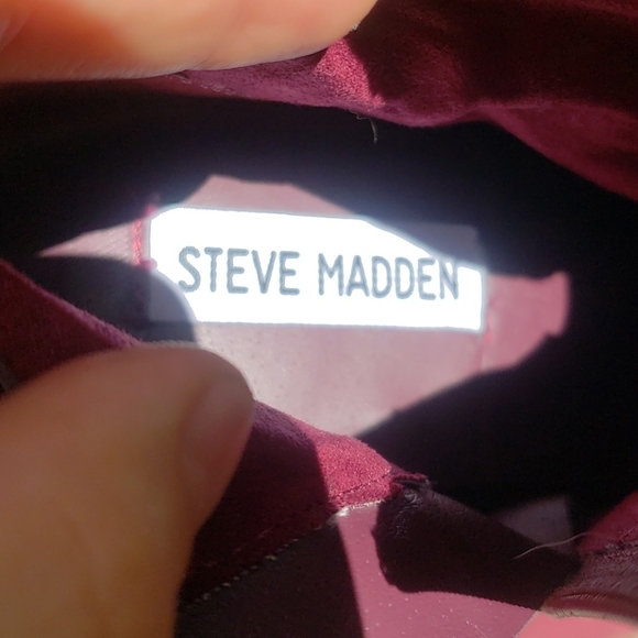 STEVE MADDEN Arieel Boot Luxe 7 burgundy - Picture 9 of 11